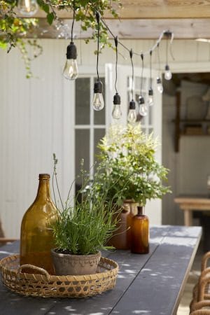 String Light Ljusslinga - transparent och svart - Trädgård & spabad - Utemiljö - Altan & terrass - Altanbelysning