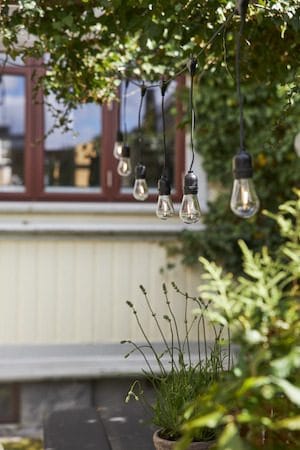 String Light Ljusslinga - transparent och svart - Trädgård & spabad - Utemiljö - Altan & terrass - Altanbelysning