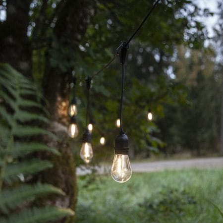 String Light Ljusslinga - transparent och svart - Trädgård & spabad - Utemiljö - Altan & terrass - Altanbelysning