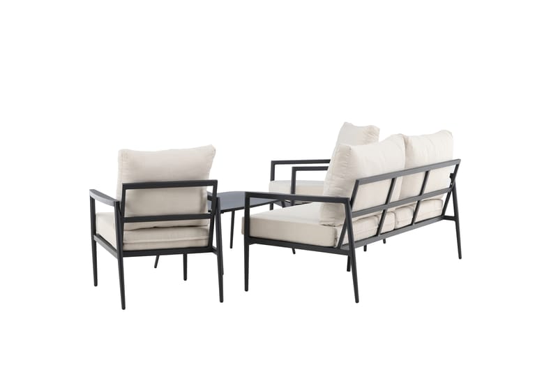 Taromina Soffgrupp Utomhus 4-sits - Svart/Beige - Trädgård & spabad - Utemiljö - Altan & terrass - Altanmöbler