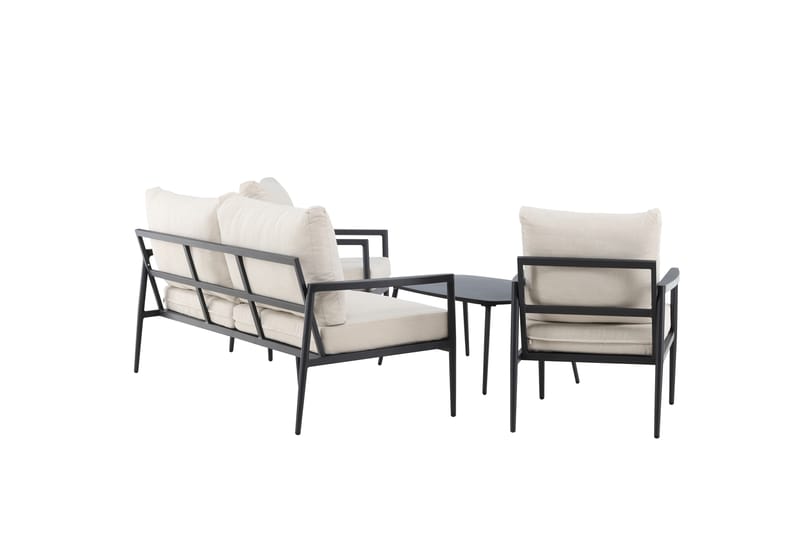 Taromina Soffgrupp Utomhus 4-sits - Svart/Beige - Trädgård & spabad - Utemiljö - Altan & terrass - Altanmöbler