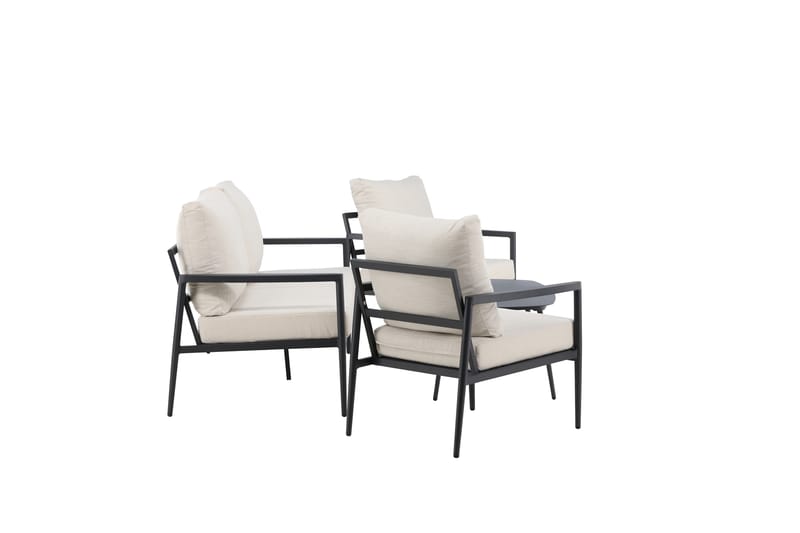 Taromina Soffgrupp Utomhus 4-sits - Svart/Beige - Trädgård & spabad - Utemiljö - Altan & terrass - Altanmöbler