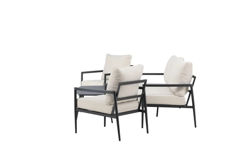 Taromina Soffgrupp Utomhus 4-sits - Svart/Beige - Trädgård & spabad - Utemiljö - Altan & terrass - Altanmöbler