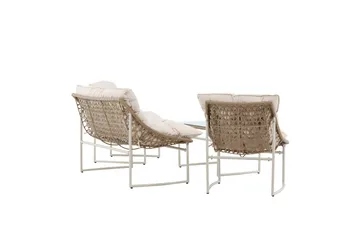 Tina Soffgrupp Utomhus 4-sits - Beige - Utemöbler - Loungemöbler - Soffgrupp utomhus