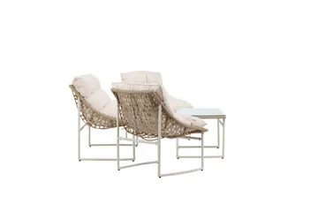 Tina Soffgrupp Utomhus 4-sits - Beige - Utemöbler - Loungemöbler - Soffgrupp utomhus