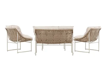 Tina Soffgrupp Utomhus 4-sits - Beige - Utemöbler - Loungemöbler - Soffgrupp utomhus