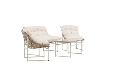 Tina Soffgrupp Utomhus 4-sits - Beige - Utemöbler - Loungemöbler - Soffgrupp utomhus