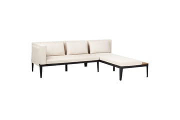 Trädgårdshörnsoffa med bord 3-sits Bracciano - Utemöbler - Loungemöbler - Soffgrupp utomhus