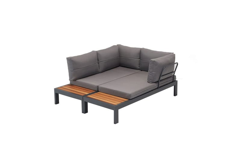 Trädgårdsloungeset Bulskoll Trä - Grå - Trädgård & spabad - Utemiljö - Altan & terrass - Altanmöbler