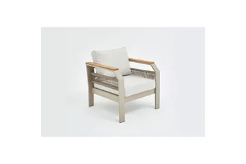 Trädgårdsloungeset Farra Beige - Beige - Utemöbler - Loungemöbler - Soffgrupp utomhus