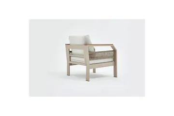 Trädgårdsloungeset Farra Beige - Beige - Utemöbler - Loungemöbler - Soffgrupp utomhus