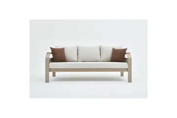 Trädgårdsloungeset Farra Beige - Beige - Utemöbler - Loungemöbler - Soffgrupp utomhus