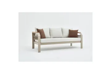 Trädgårdsloungeset Farra Beige - Beige - Utemöbler - Loungemöbler - Soffgrupp utomhus