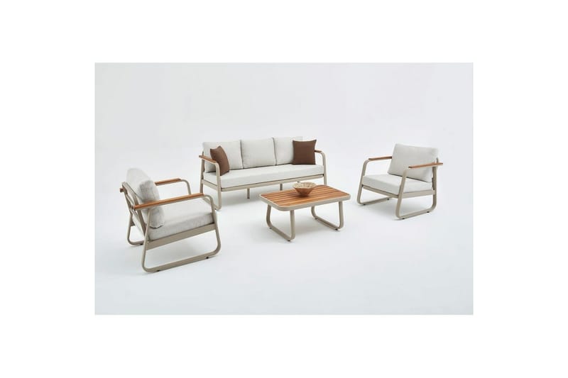 Trädgårdsloungeset Rio Beige - Beige - Trädgård & spabad - Utemiljö - Altan & terrass - Altanmöbler