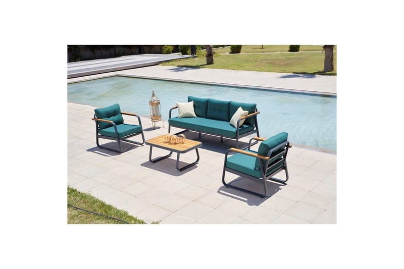 Trädgårdsloungeset Rio Petrolblå - Petrolblå - Trädgård & spabad - Utemiljö - Altan & terrass - Altanmöbler