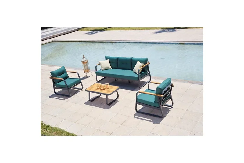 Trädgårdsloungeset Rio Petrolblå - Petrolblå - Trädgård & spabad - Utemiljö - Altan & terrass - Altanmöbler