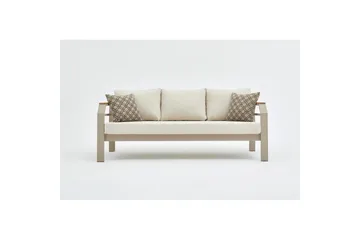 Trädgårdsloungeset Sudassento Beige - Beige - Utemöbler - Loungemöbler - Soffgrupp utomhus
