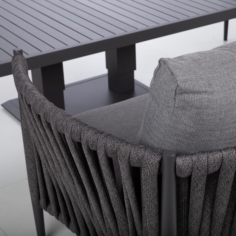 Trädgårdsmöbelgrupp Bristol bord, soffa och 2 stolar - Grå - Trädgård & spabad - Utemiljö - Altan & terrass - Altanmöbler