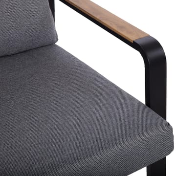 Trädgårdsmöbelgrupp Lona bord, soffa och 2 stolar - Grå / svart - Utemöbler - Loungemöbler - Soffgrupp utomhus