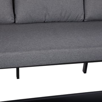 Trädgårdsmöbelgrupp Lona bord, soffa och 2 stolar - Grå / svart - Utemöbler - Loungemöbler - Soffgrupp utomhus