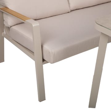 Trädgårdsmöbelgrupp Upland bord och hörnsoffa - Beige - Utemöbler - Loungemöbler - Soffgrupp utomhus