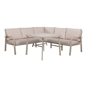 Trädgårdsmöbelgrupp Upland bord och hörnsoffa - Beige - Utemöbler - Loungemöbler - Soffgrupp utomhus