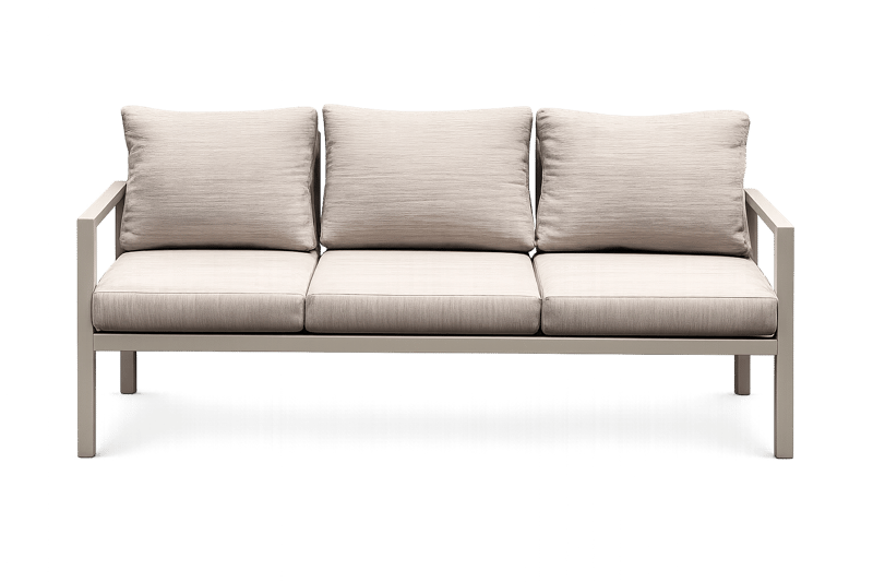 Trädgårdsmöbelgrupp Palermo soffgrupp: 3-sitssoffa, 2 fåtöljer, soffbord - beige - Trädgård & spabad - Utemiljö - Altan & terrass - Altanmöbler