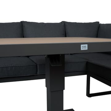 Trädgårdsmöbelgrupp Parker 4 delar - Grå - Utemöbler - Loungemöbler - Soffgrupp utomhus