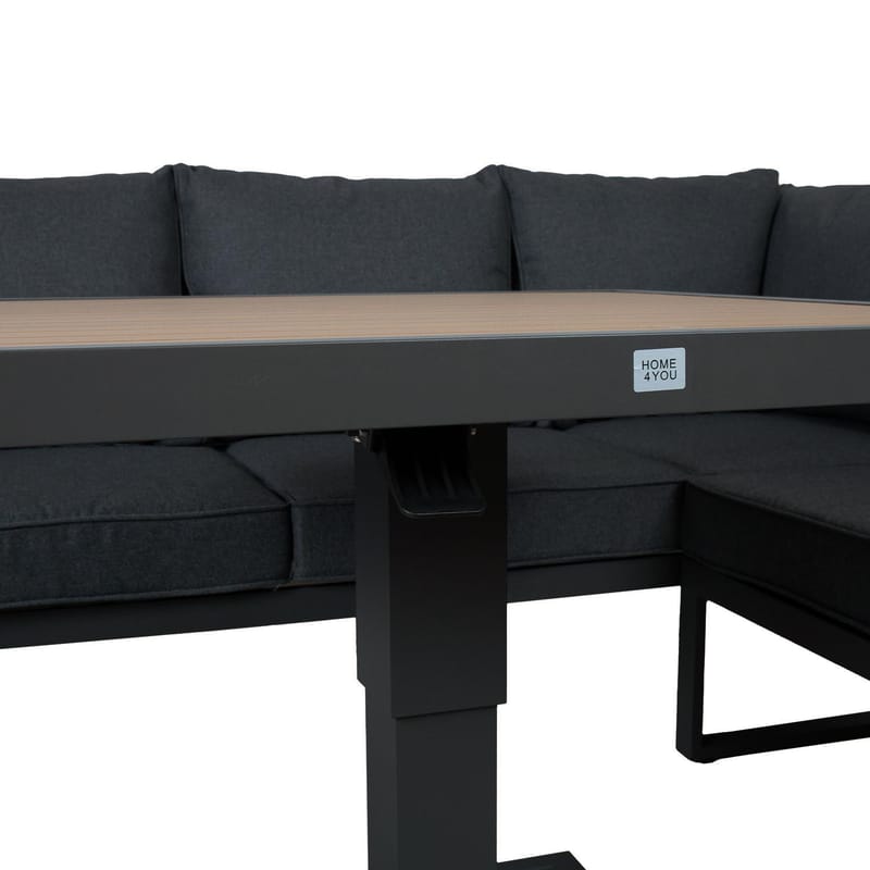 Trädgårdsmöbelgrupp Parker 4 delar - Grå - Trädgård & spabad - Utemiljö - Altan & terrass - Altanmöbler