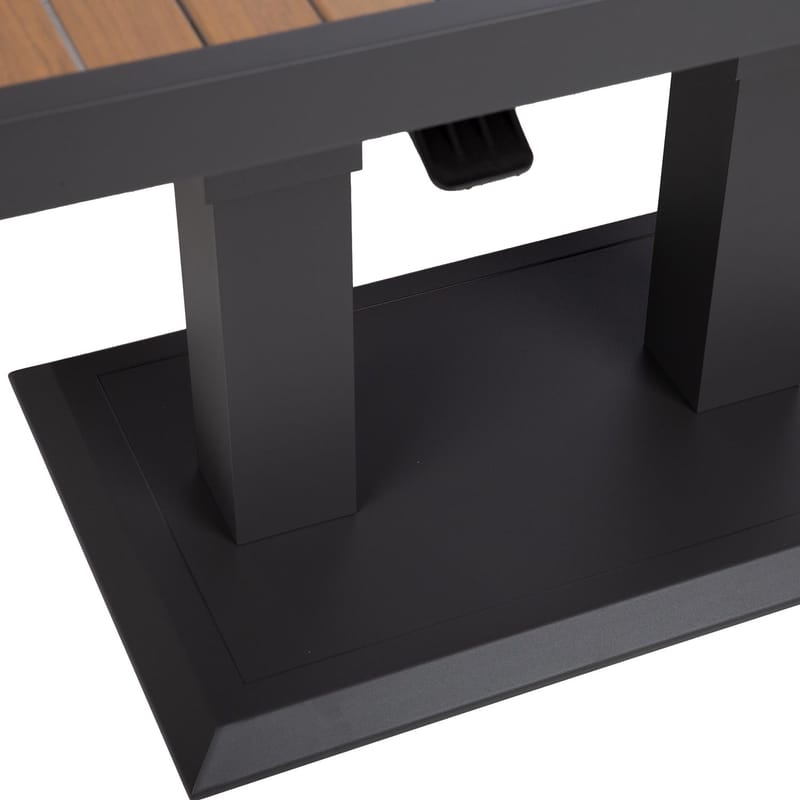 Trädgårdsmöbelset Rio hörnsoffa och bord - Mörkgrå - Trädgård & spabad - Utemiljö - Altan & terrass - Altanmöbler