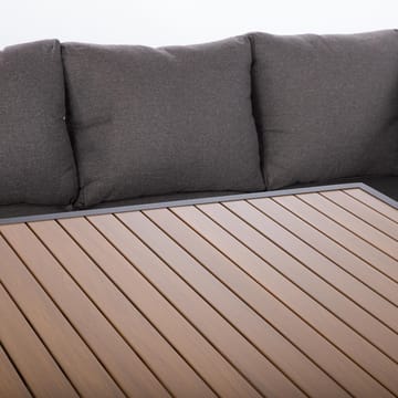Trädgårdsmöbelset Rio hörnsoffa och bord - Mörkgrå - Utemöbler - Loungemöbler - Soffgrupp utomhus