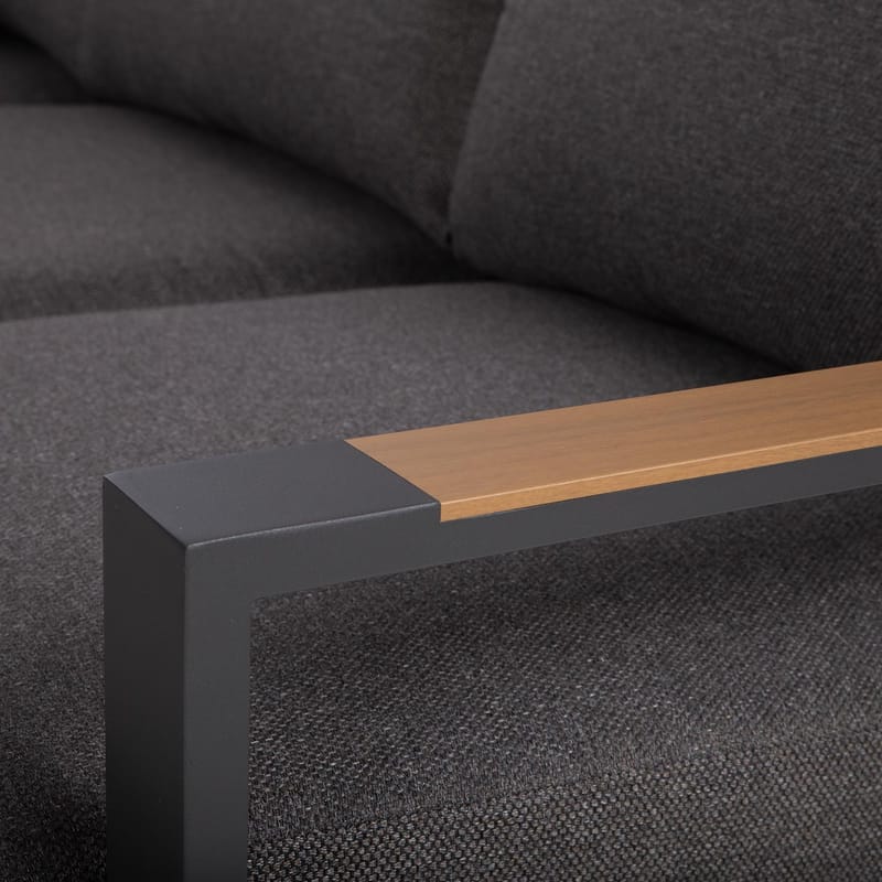 Trädgårdsmöbelset Rio hörnsoffa och bord - Mörkgrå - Trädgård & spabad - Utemiljö - Altan & terrass - Altanmöbler