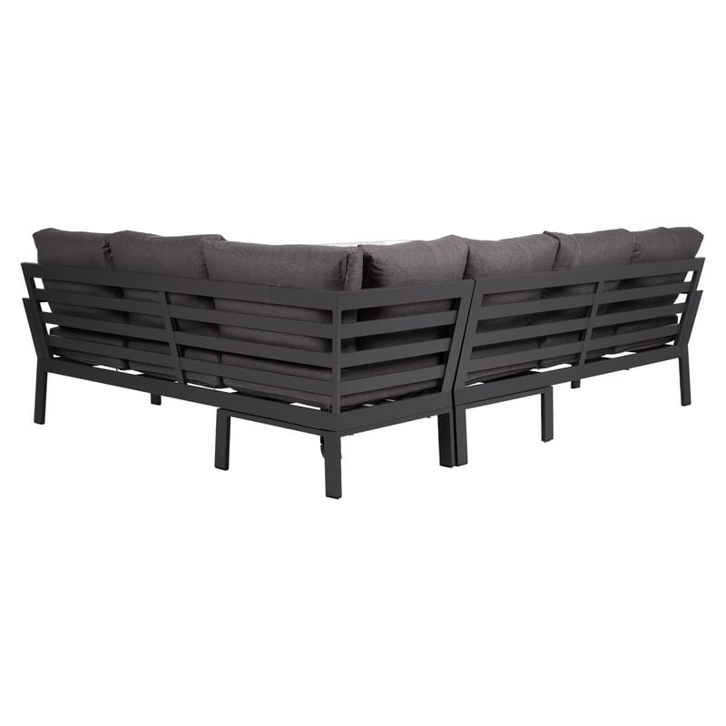 Trädgårdsmöbelset Rio hörnsoffa och bord - Mörkgrå - Trädgård & spabad - Utemiljö - Altan & terrass - Altanmöbler