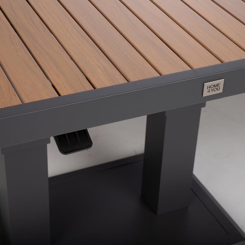 Trädgårdsmöbelset Rio hörnsoffa och bord - Mörkgrå - Trädgård & spabad - Utemiljö - Altan & terrass - Altanmöbler