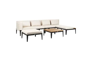 Trädgårdssoffgrupp med bord 4-sits Bracciano - Utemöbler - Loungemöbler - Soffgrupp utomhus