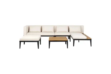 Trädgårdssoffgrupp med bord 4-sits Bracciano - Utemöbler - Loungemöbler - Soffgrupp utomhus