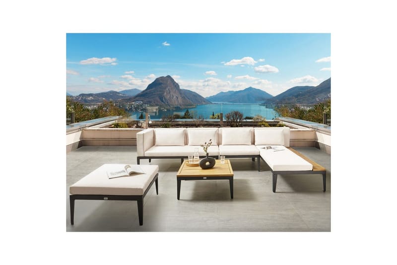 Trädgårdssoffgrupp med bord 4-sits Bracciano - Trädgård & spabad - Utemiljö - Altan & terrass - Altanmöbler