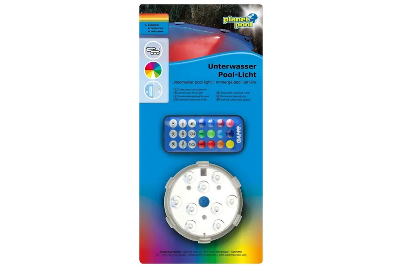 Undervattensbelysning Planet Pool LED RGB med Magnet och Fjärrkontroll - Trädgård & spabad - Utemiljö - Altan & terrass - Altanbelysning