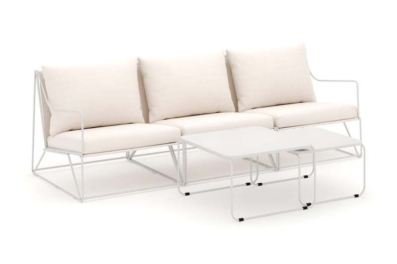 Usteryd 3 sits Loungesoffa med satsbord, Beige