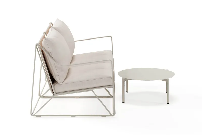 Usteryd Utesoffa 2-sits med Usteryd Soffbord - Beige - Trädgård & spabad - Utemiljö - Altan & terrass - Altanmöbler