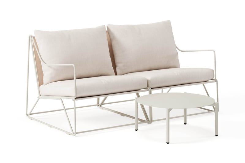 Usteryd Utesoffa 2-sits med Usteryd Soffbord - Beige - Trädgård & spabad - Utemiljö - Altan & terrass - Altanmöbler