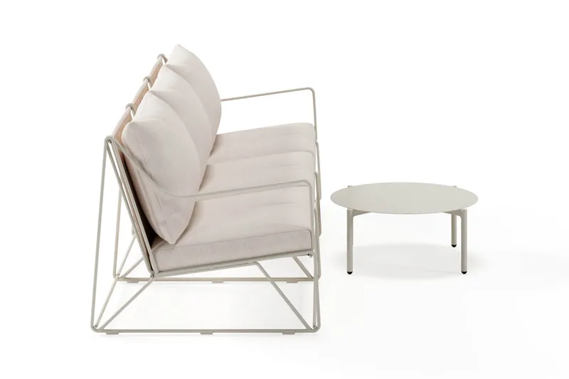 Usteryd Utesoffa 3-sits med Usteryd Soffbord - Beige - Trädgård & spabad - Utemiljö - Altan & terrass - Altanmöbler