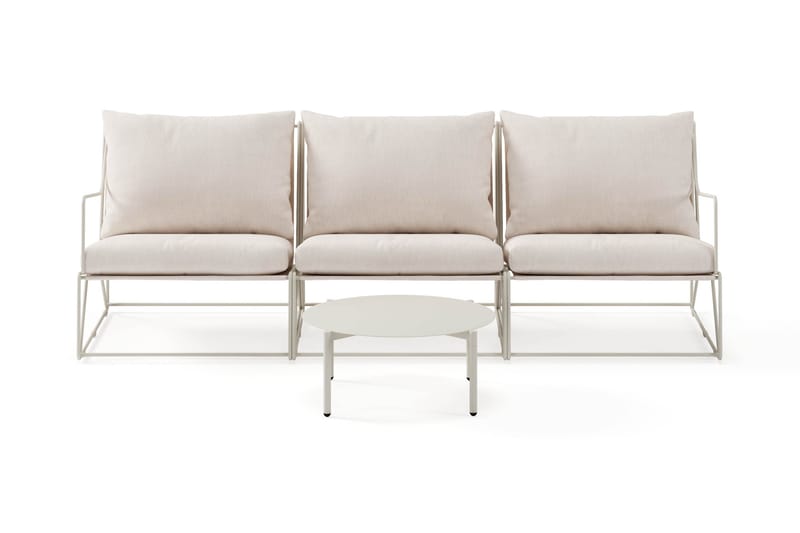 Usteryd Utesoffa 3-sits med Usteryd Soffbord - Beige - Trädgård & spabad - Utemiljö - Altan & terrass - Altanmöbler