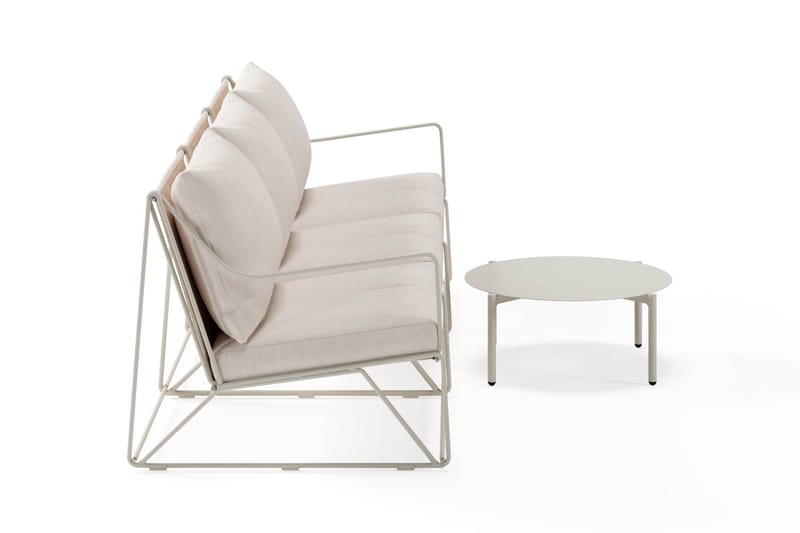 Usteryd Utesoffa 3-sits med Usteryd Soffbord - Beige - Trädgård & spabad - Utemiljö - Altan & terrass - Altanmöbler