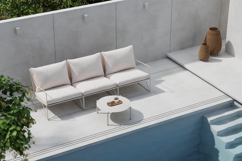 Usteryd Utesoffa 3-sits med Usteryd Soffbord - Beige - Trädgård & spabad - Utemiljö - Altan & terrass - Altanmöbler