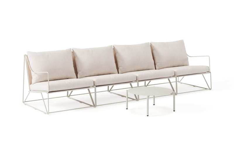 Usteryd Utesoffa 4-sits med Usteryd Soffbord - Beige - Trädgård & spabad - Utemiljö - Altan & terrass - Altanmöbler