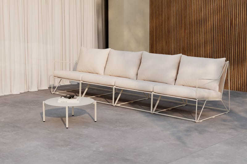 Usteryd Utesoffa 4-sits med Usteryd Soffbord - Beige - Trädgård & spabad - Utemiljö - Altan & terrass - Altanmöbler