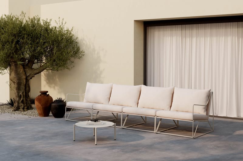 Usteryd Utesoffa 4-sits med Usteryd Soffbord - Beige - Trädgård & spabad - Utemiljö - Altan & terrass - Altanmöbler