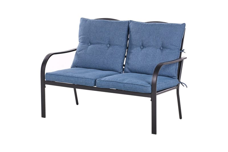 Utegrupp Mestrino - Blå, Svart - Trädgård & spabad - Utemiljö - Altan & terrass - Altanmöbler