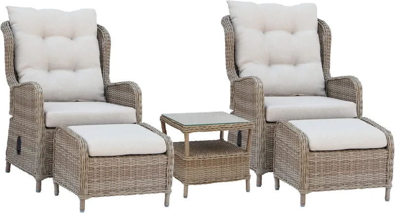 Utemöbelgrupp Orleans Lounge, beige